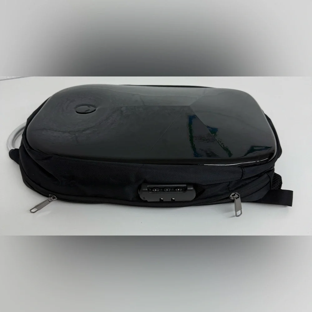 Hard shell Glossy Black Gaming‎ Laptop Backpack